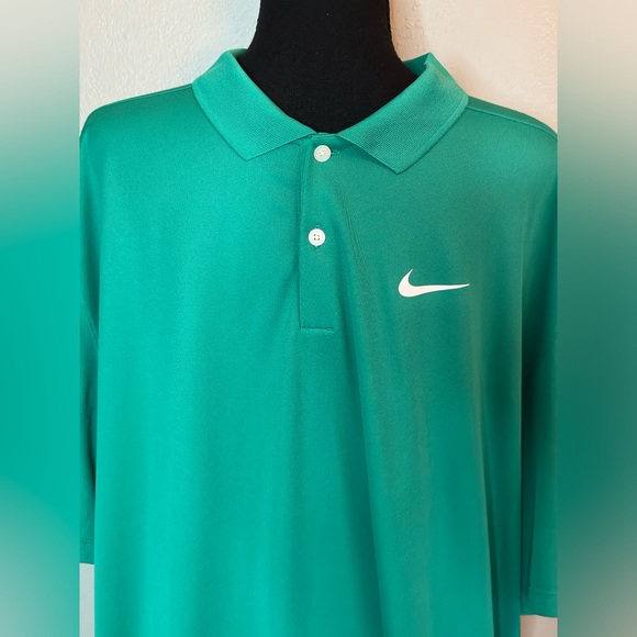 MENS NIKE XXL GREEN POLO - Picture 2 of 5